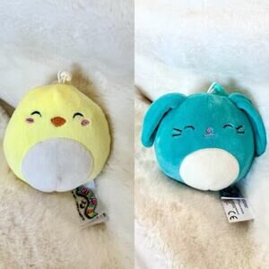 Squishmallows chick  + rabbit clips